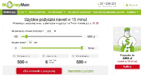 Pożyczka Moneyman.pl Opinie i Forum